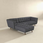 Addison Tufted L Shape Chaise Sofa Sectional 102.5 (2 Colors)