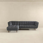 Addison Tufted L Shape Chaise Sofa Sectional 102.5 (2 Colors)