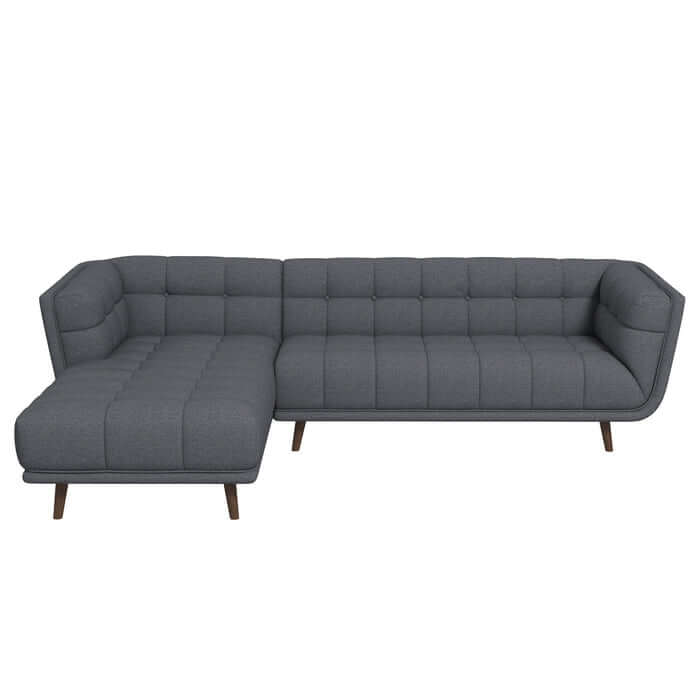 Addison Tufted L Shape Chaise Sofa Sectional 102.5 (2 Colors)