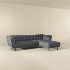 Addison Tufted L Shape Chaise Sofa Sectional 102.5 (2 Colors)