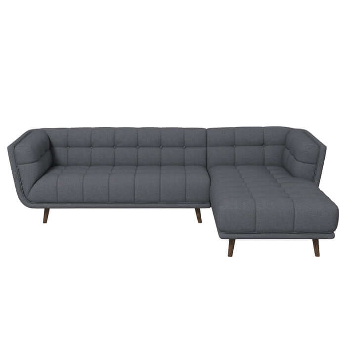Addison Tufted L Shape Chaise Sofa Sectional 102.5 (2 Colors)