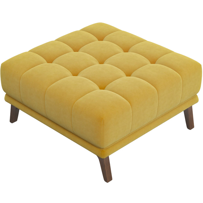 Addison MCM Tufted Square Ottoman (Color & Upholstery Options)