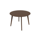 Alina MCM Round Walnut Wood Dining Table 43 (2 Colors)