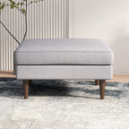 Amber MCM Square Upholstered Ottoman 32