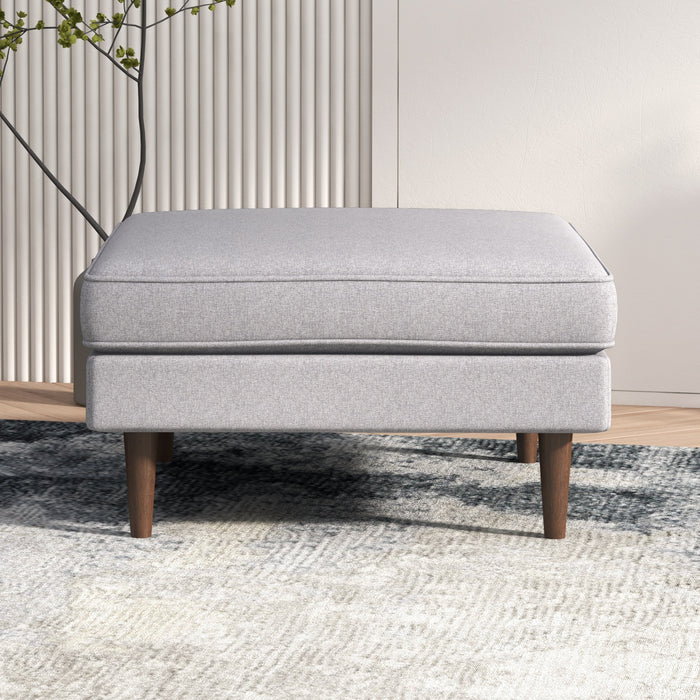 Amber MCM Square Upholstered Ottoman 32
