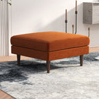 Amber MCM Square Upholstered Ottoman 32