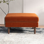 Amber MCM Square Upholstered Ottoman 32