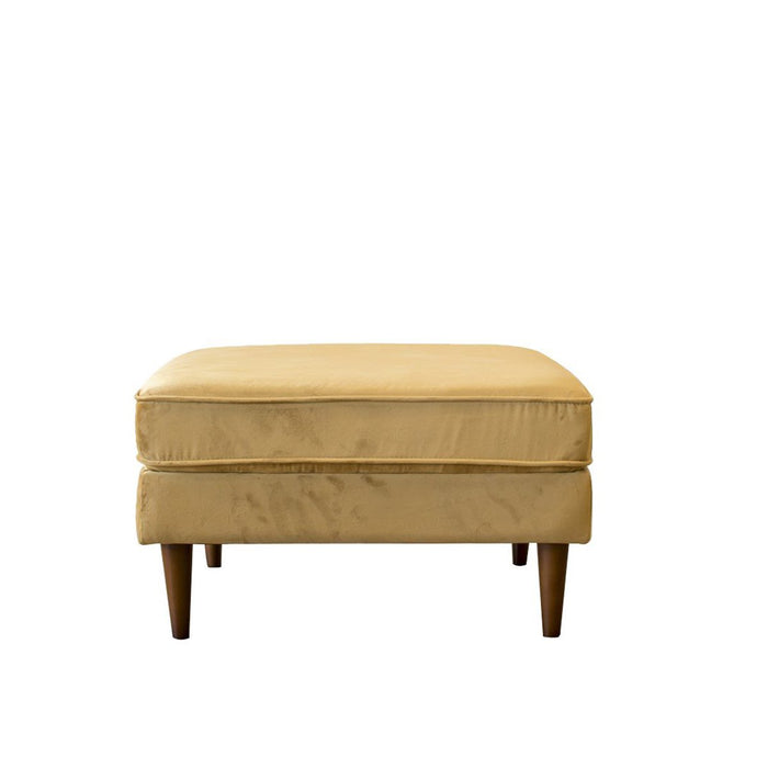 Amber MCM Square Upholstered Ottoman 32