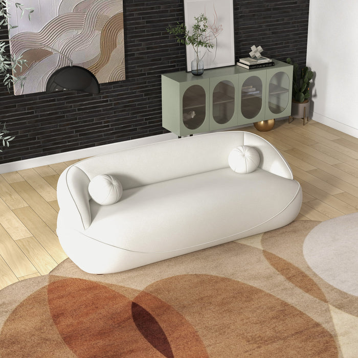 Andrew Modern Curved Boucle Sofa 84 (3 Colors)