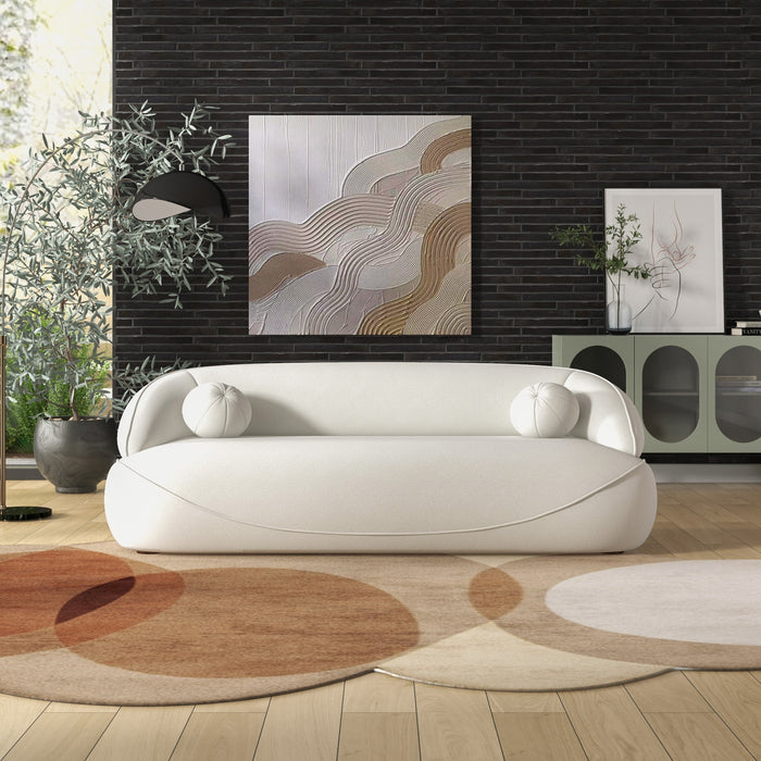 Andrew Modern Curved Boucle Sofa 84 (3 Colors)