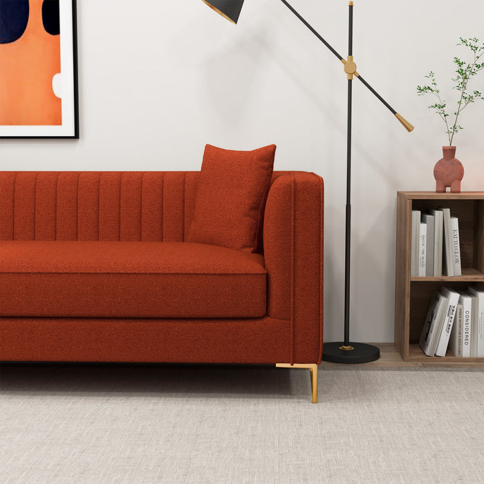 Angelina Midcentury Channel Tufted Sofa 84 (6 Colors)