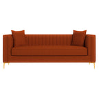 Angelina Midcentury Channel Tufted Sofa 84 (6 Colors)