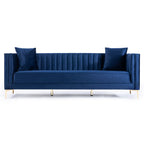 Angelina Midcentury Channel Tufted Sofa 84 (6 Colors)