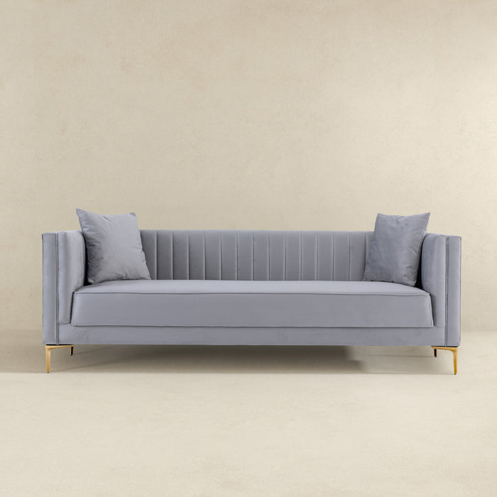 Angelina Midcentury Channel Tufted Sofa 84 (6 Colors)