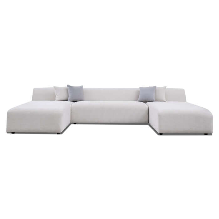 Audrey Modern Dual Chaise Sectional Sofa 140 (2 Colors)