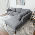 Benson Fabric L Shape Sectional Chaise Sofa 97'