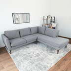 Benson Fabric L Shape Sectional Chaise Sofa 97'