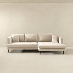 Blake Velvet Upholstered L-Shape Chaise Sofa Sectional 107