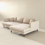 Blake Velvet Upholstered L-Shape Chaise Sofa Sectional 107