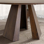 Bolton Solid Walnut Wood Round Dining Table 53