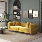 Edward Midcentury Tufted Velvet Upholstered Sofa 90L