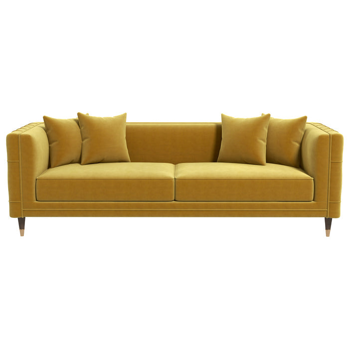 Edward Midcentury Tufted Velvet Upholstered Sofa 90L