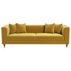 Edward Midcentury Tufted Velvet Upholstered Sofa 90L