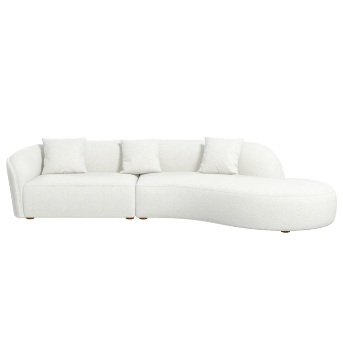 Elijah Japandi Style Curve Sofa