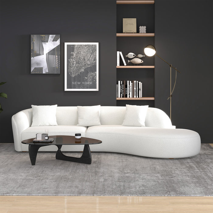 Elijah Japandi Style Curve Sofa