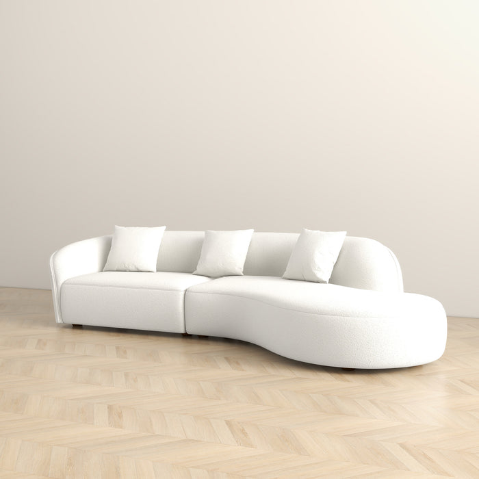Elijah Japandi Style Curve Sofa