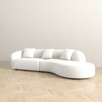 Elijah Japandi Style Curve Sofa