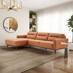 Ella PU Leather L-Shape Sectional Chaise Sofa 109