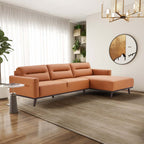 Ella PU Leather L-Shape Sectional Chaise Sofa 109
