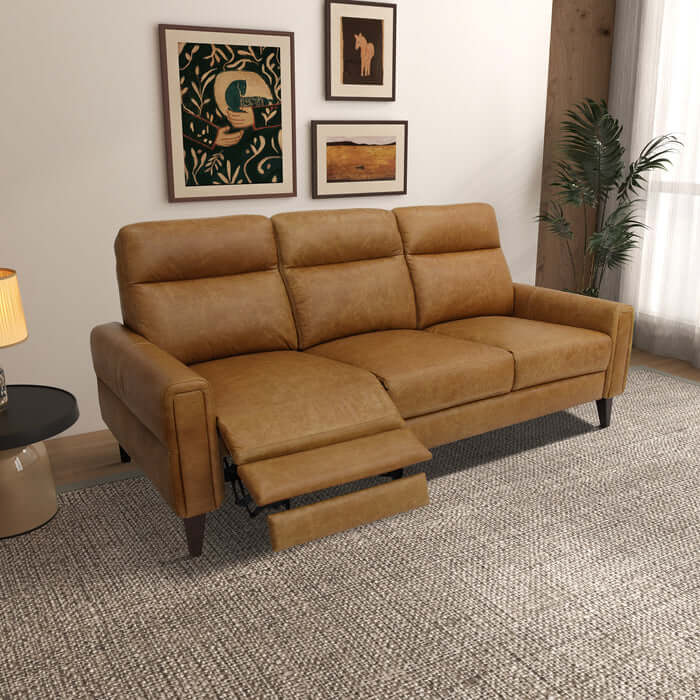 Elliot Genuine Leather Recliner Sofa 78 (2 Colors)