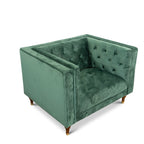 Evelyn Mid-Century Tufted Velvet Lounge Chair 42
