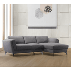 Beckett Gray Fabric Right-Facing Chaise Sofa Sectional 98