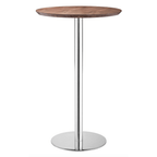 Bergen Round Stainless Steel Base Bistro Bar Table 25