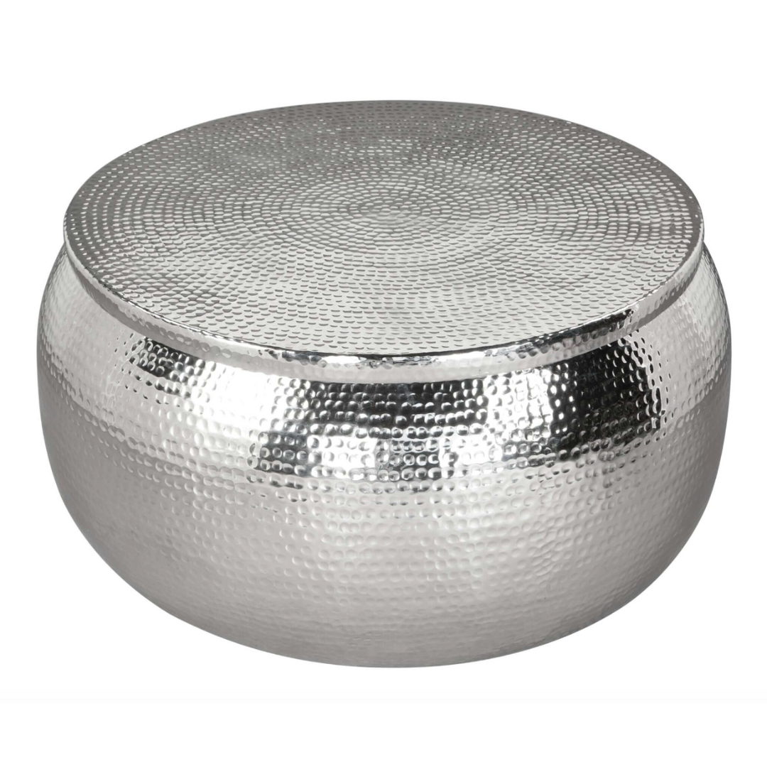 Solo Metallic Round Storage Coffee Table 33
