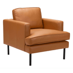 Decade MCM Faux Leather Armchair (2 Colors)