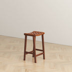 James Stool Strapped Genuine Leather Seat