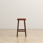 James Stool Strapped Genuine Leather Seat