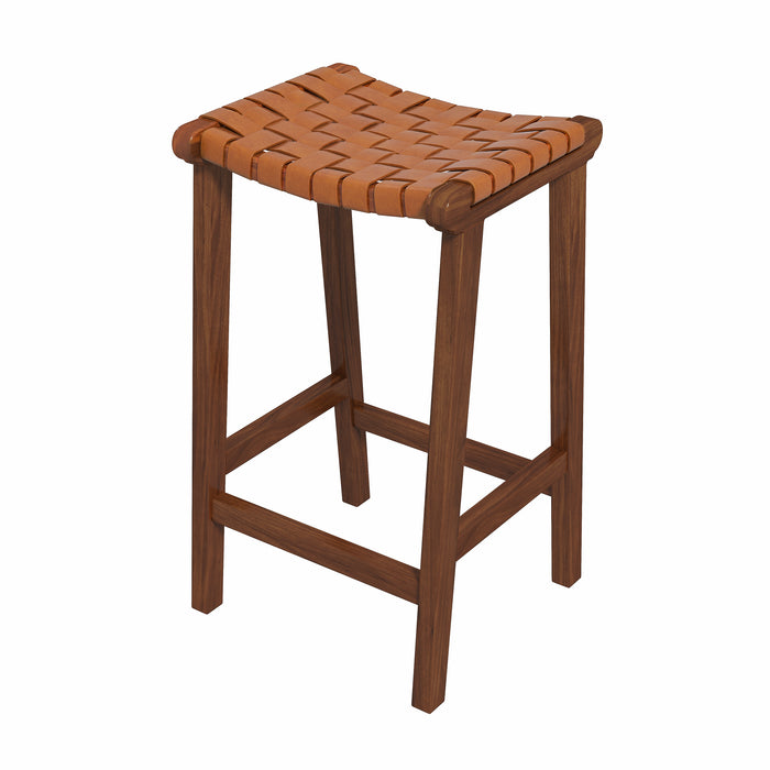 James Stool Strapped Genuine Leather Seat