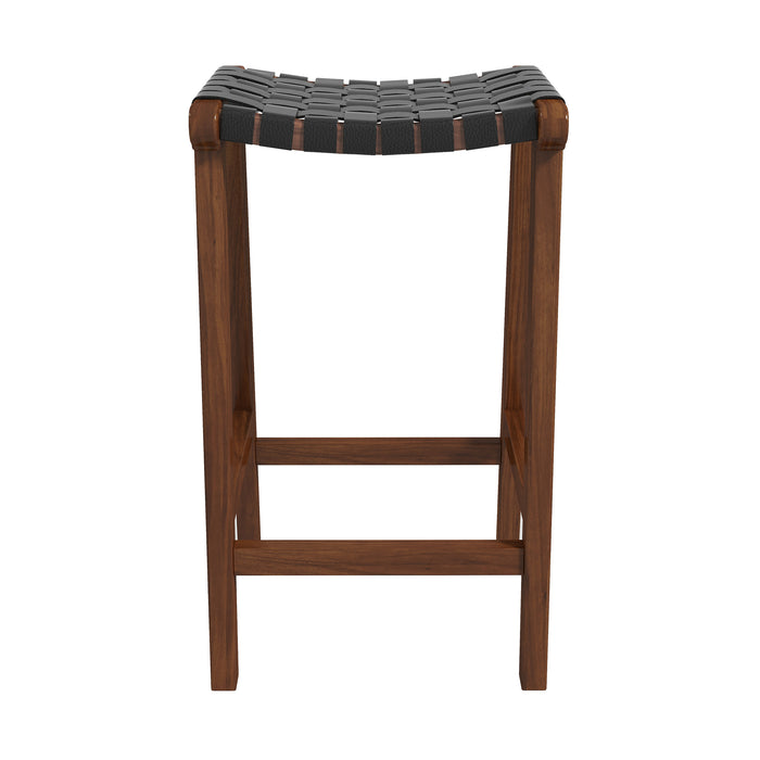 James Stool Strapped Genuine Leather Seat