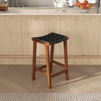 James Stool Strapped Genuine Leather Seat