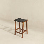 James Stool Strapped Genuine Leather Seat