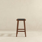 James Stool Strapped Genuine Leather Seat