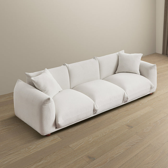 Kely Boho Chic Fabric Sofa 100” (4 Colors)