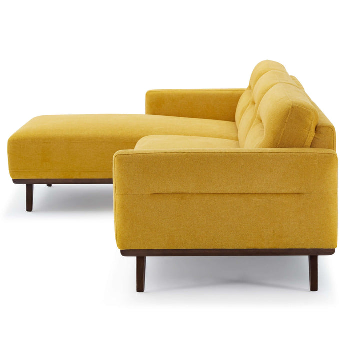 Ella Yellow L-Shape Sectional Chaise Sofa 109