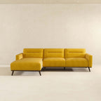 Ella Yellow L-Shape Sectional Chaise Sofa 109