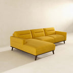 Ella Yellow L-Shape Sectional Chaise Sofa 109